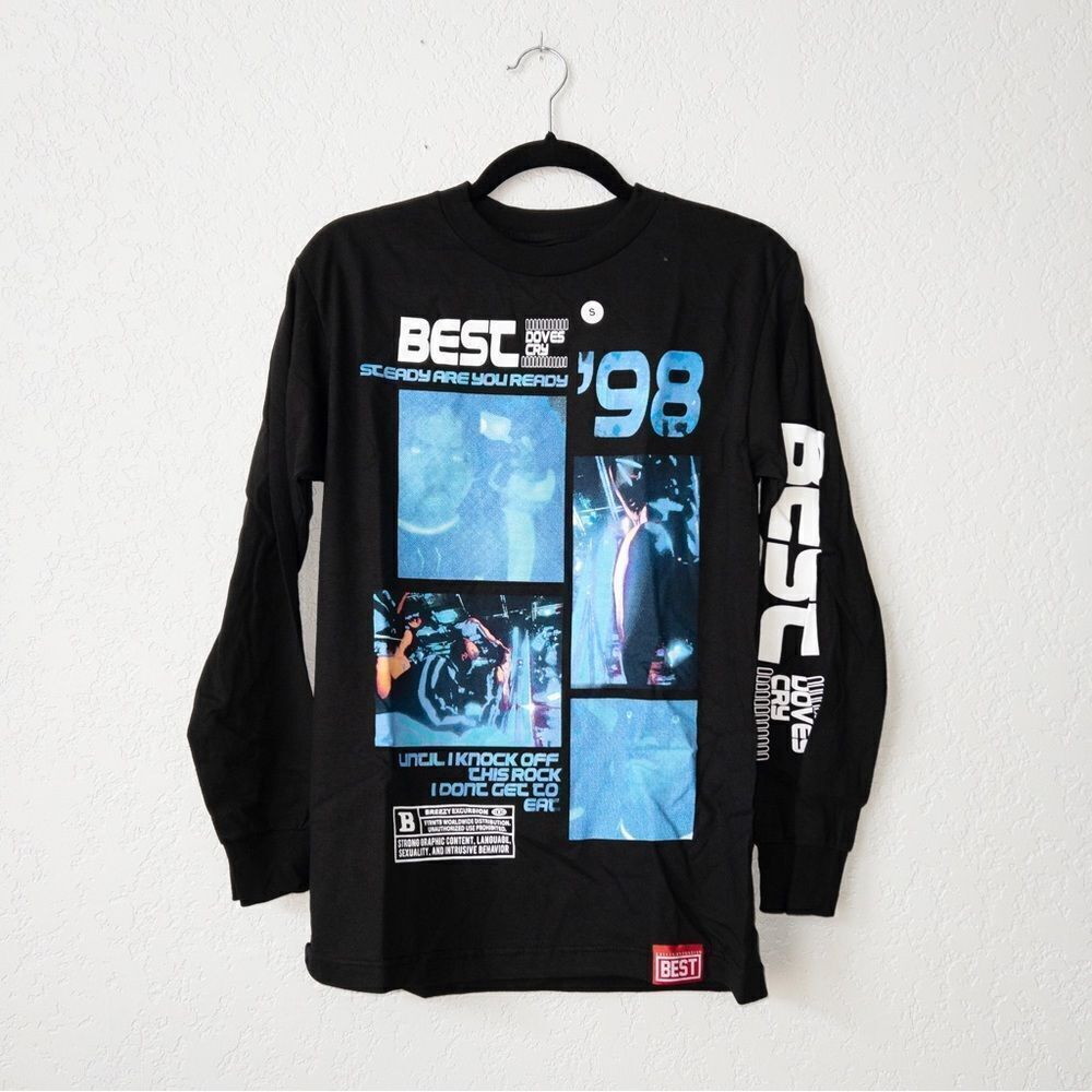 NIP Best Breezy Excursion Black ‘Belly’ DMX Movie Long Sleeve T-Shirt Size Small